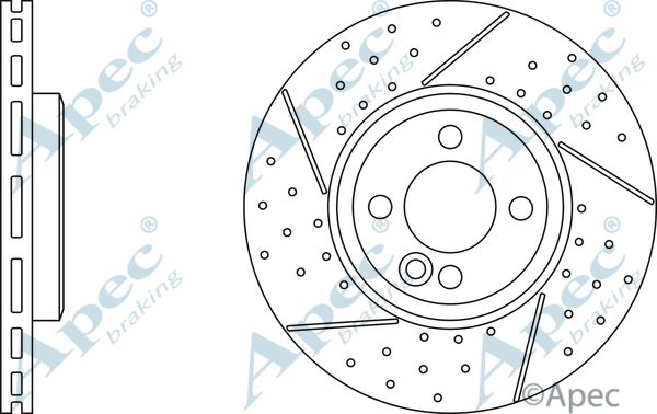 APEC BRAKING Тормозной диск DSK3006